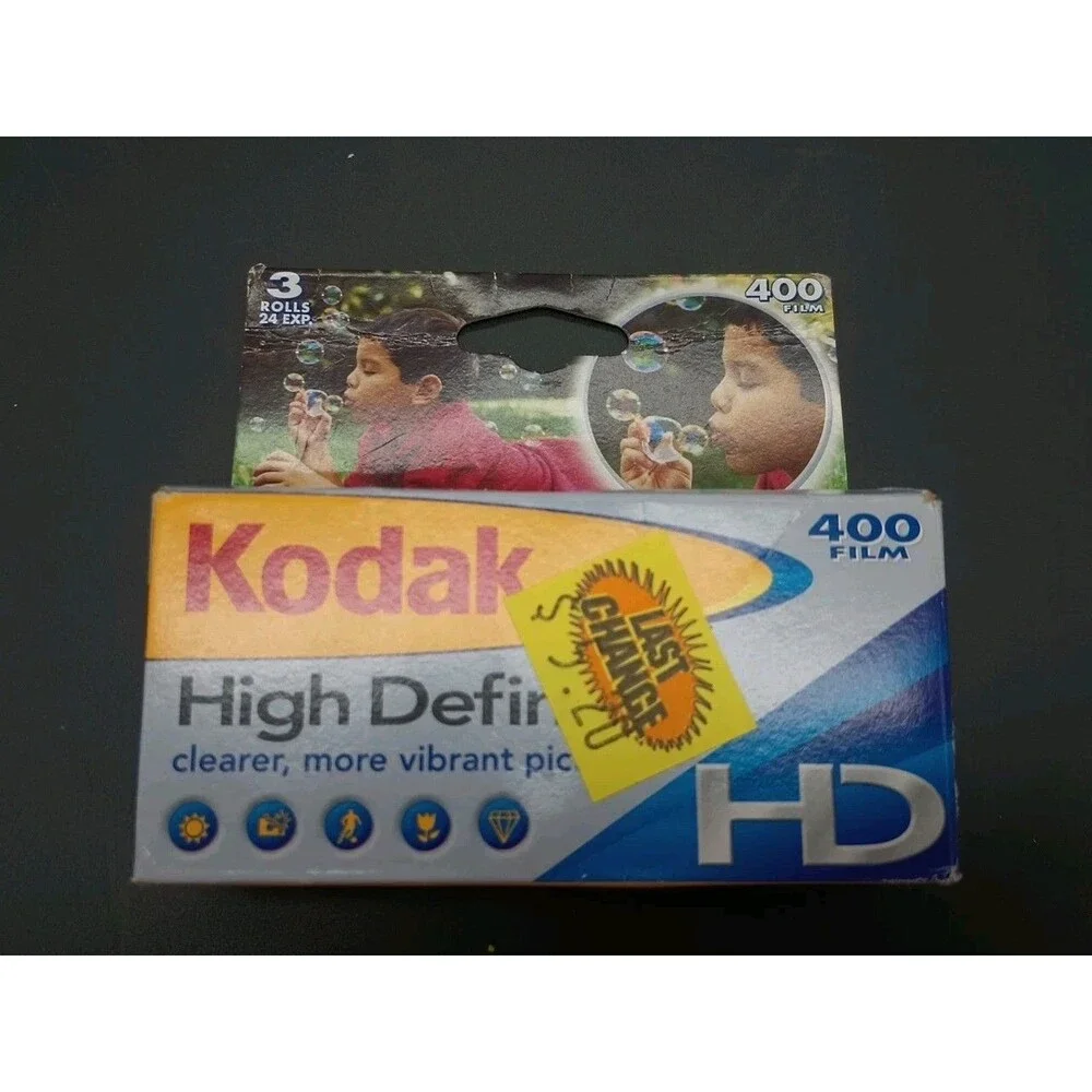 Kodak High Definition 400 Color Film 3 Roll Pack Outdated 2008 NEW SEALED